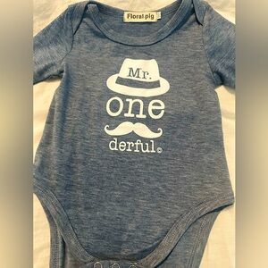 Mr ‘One-derful’ LS Onesie 12 months